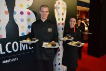pic of catering for The BRIT Awards 2014, waiting staff, Payne & Gunter
