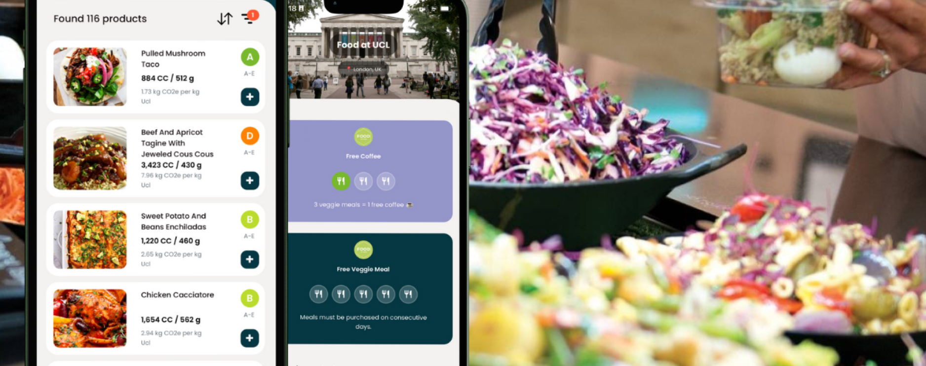 UCL becomes first university to pilot food carbon tracking app for students 