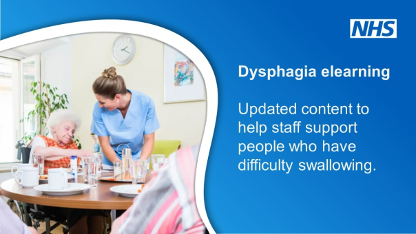 NHS updates dysphagia e-learning platform to help healthcare caterers 