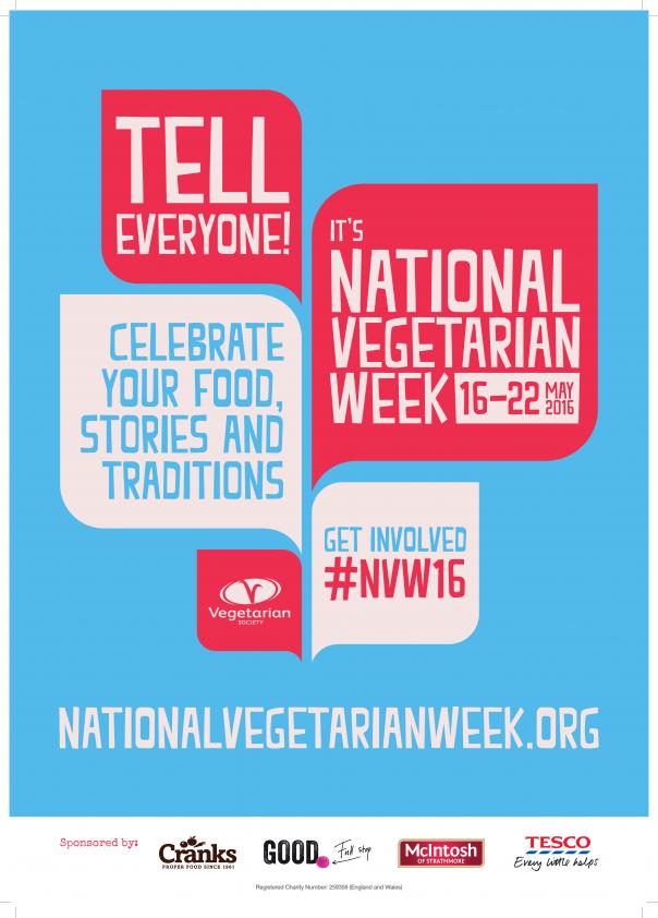 National Vegetarian Week 2016 announces official sponsors