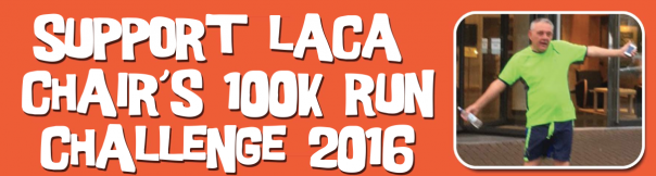 Support LACA chair’s 100k running challenge