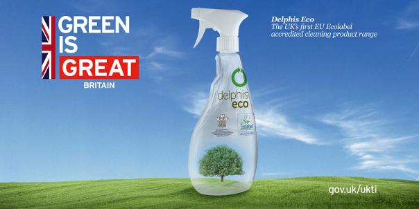Delphis Eco 'green champion' UK Trade & Industry Britain Great